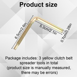 lasuroa 3 Teiliges Kupplungsriemen Spreizwerkzeug für Polaris, Kupplung Spreizer Werkzeug OEM 2875911 Ersatz für Polaris RZR RZR-4 XP Turbo RS1 Ranger XP 1000