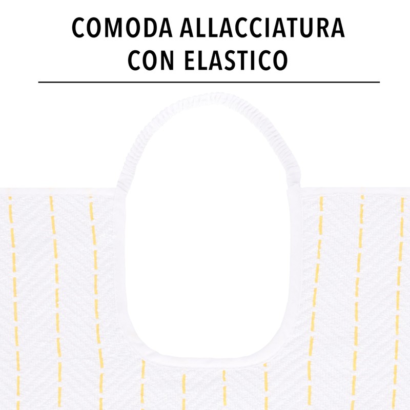 EMMEBi Baumwollfrottee Lätzchen für Erwachsene (Elastische Frau)