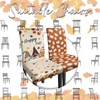 wefrea Fall Chair Covers Set of 6 Gnome and Pumpkin