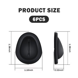 6PCS Car Cup Position Limiter,Silicone Car Cup Holder Insert with Self-Adhesive,Universal Interior Car Accessories Anti Shake Cup Coaster for Stabilizing Bottle Fits Car Truck SUV (Black)