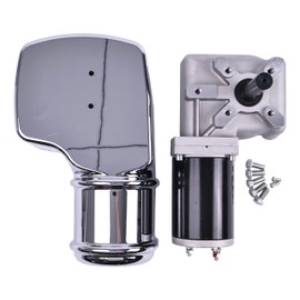 Solarhome New 60:1 Dump Truck Roll Tarp Motor with Chrome Cover 12V 600 W 33Amps 76 RPM