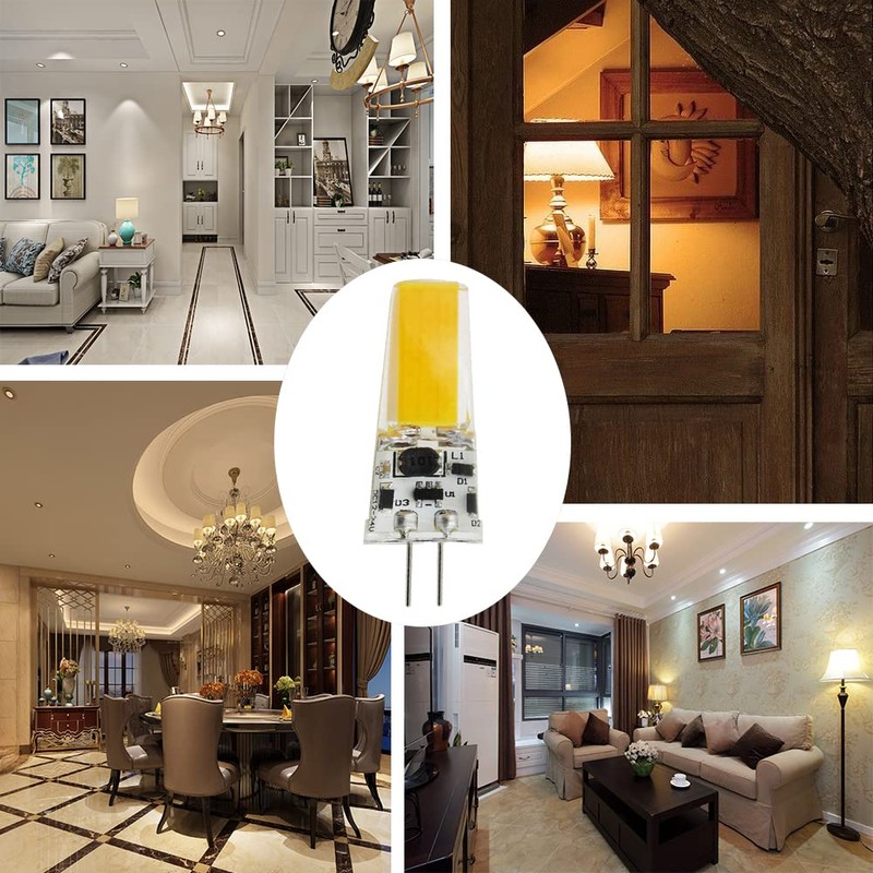 Klgeivb G4 LED Light Bulbs 3000K Warm White Lighting Dimmable,