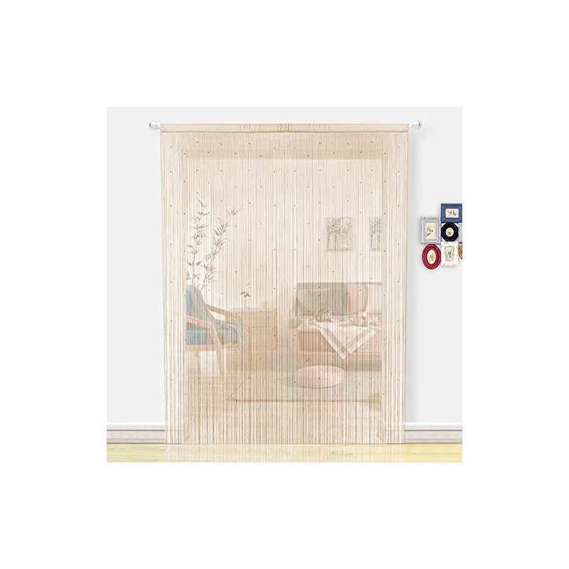 HSYLYM String Curtains Spaghetti Door Beads Light Weight Colourful Dense