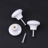 BESPORTBLE 5pcs Cabinet Hardware Handle Pull Round Ceramic Kitchen Cabinet