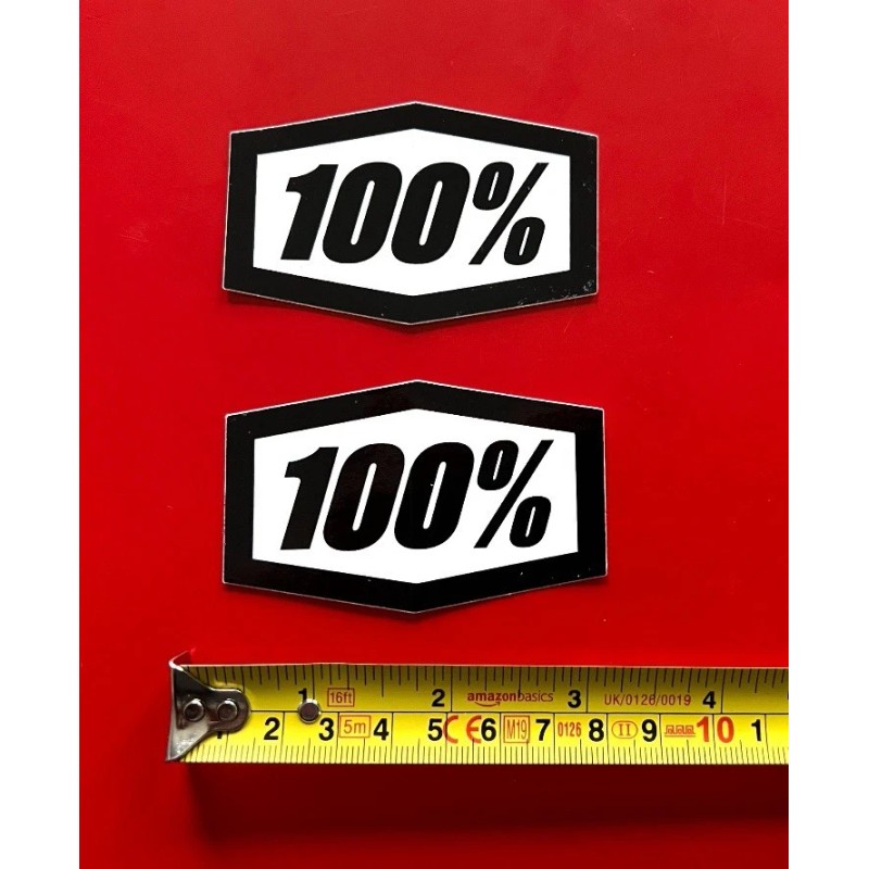 2 *100%* Moto Goggles DECALS STICKERS racing offroad powersports sportbikes