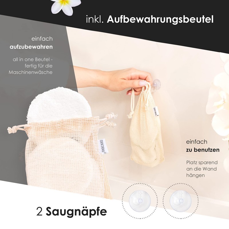 FABCARE Washable make-up removal pads – DERMATEST: VERY GOOD –