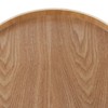 Round Shape Solid Wood Tea Coffee Snack Food Meals Serving
