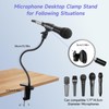 Hi-ERA Microphone Arm Stand,13.78 Inch Mic Stand Long Universal Gooseneck
