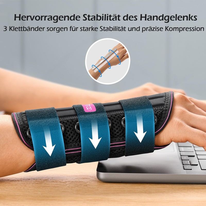 FREETOO Doctor Approved Wrist Splint, Strong Support Wrist Support with