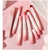 Minshzee Set De 6 Pintalabios Mate En Crema