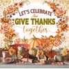Let's Give Thanks Backdrop Fall utumn Harvest Festival Photography Backdrop