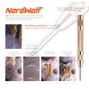 NordWolf 12-Piece HSS Titanium Metric Step, Countersink, Cone Drills with