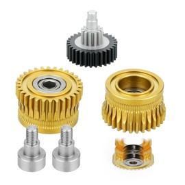 K1C Extruder Gear Kit - All-Metal DLC Coated Nickel Plated Drive Gears for Creality K1, K1 Max, K1C - High Hardness, Wear Resistant, Fix Grinding & Slipping