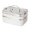 ECO Brotbox Lunch Box XL Double Stainless Steel with 2