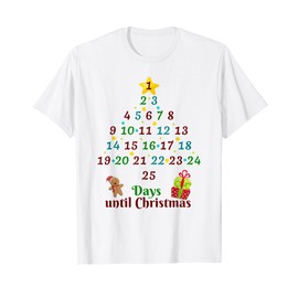 Advent Calendar Christmas Kids Gift T-Shirt