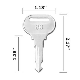 DHEISHA 10PCS Equipment Keys for Mahindra Tractor 20 Series: 5520, 6520, 7520 60 Series: 7060, 8560, mPower 85 Series: 8560, 8560P mPower 75 Series: mPower 75