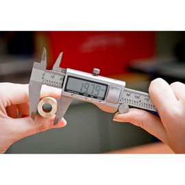 GemRed 155mm/6" Digital Caliper - 0.01mm/0.001" Accuracy, Stainless Steel, 8206-00M