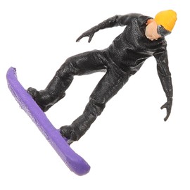 Operitacx Landscape Skiing People Model Figure Tiny Skier Simulation Human Running Models Ski Skier Model Making Decorative Architectural Model Decorative Toy Doll Resin