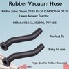 Amavoler 2 Pcs Rubber Vacuum Hose Replacement Part Fit for