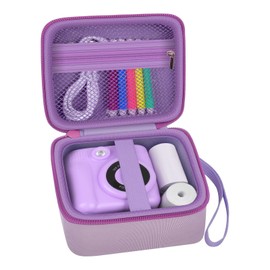 PAIYULE Bag for Esoxoffore for Dylanto for Prograce for GKTZ Instant Print Camera for Children Digital Video Cameras Storage Holder Bag for Girls Camera and Print Paper (Box Only), Purple, simple