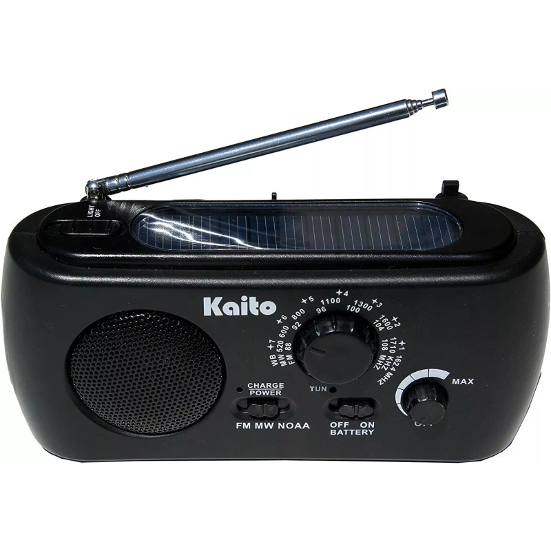 Kaito KA332W Portable Hand Crank Solar AM/FM NOAA Weather Radio