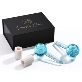 Daisy & Olive Ice Globes, Premium Quality Ice Globes for facials Set of 2 (Blue)