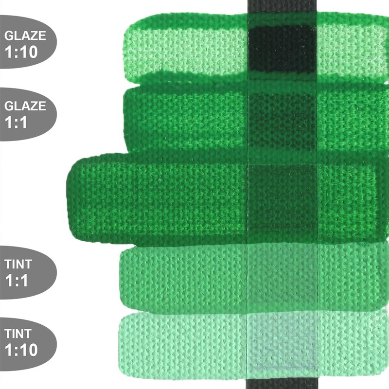 Pro-Art Golden Fluid Acrylic Paint 1 oz-Permanent Green Light