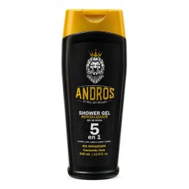 Gel De Ducha Andros 400ml Jabón Líquido Para Hombres Cuerpo , Barba , Facial