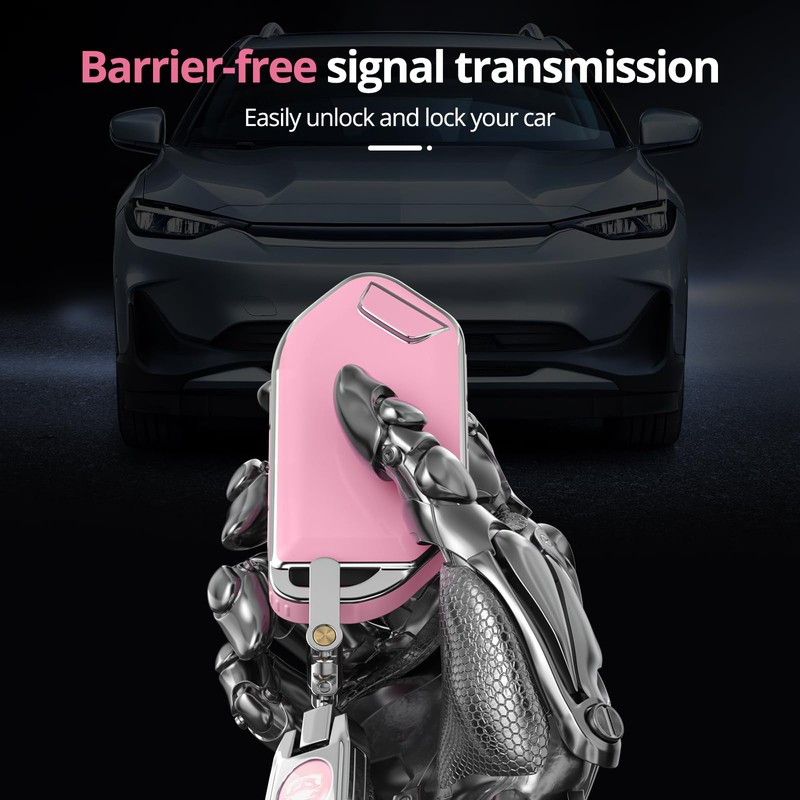 for Kia Key Fob Cover with Keychain.No Screws Required for