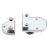 LICTOP 2 Pack Security Showcase Display Cabinet Glass Double Door