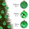 Emopeak 24Pcs Christmas Balls Ornaments for Xmas Christmas Tree -