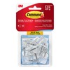 Command Wire Hooks Value Pack, Small, Clear, 9 Hooks 12