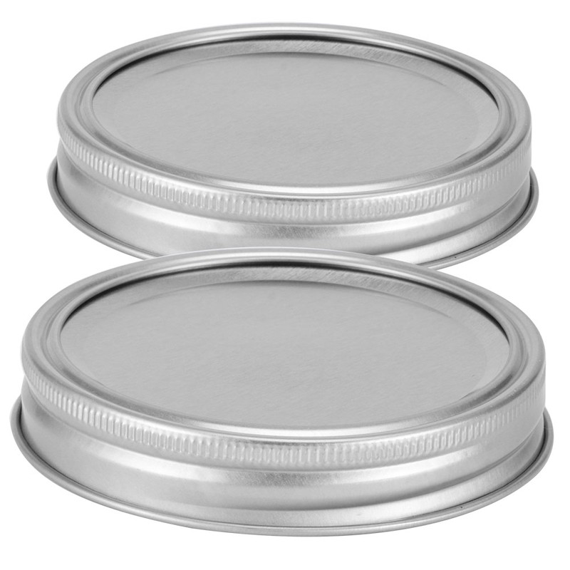 Stainless Steel SplitType Mini Glass Jar Lids Container Sealing Cover