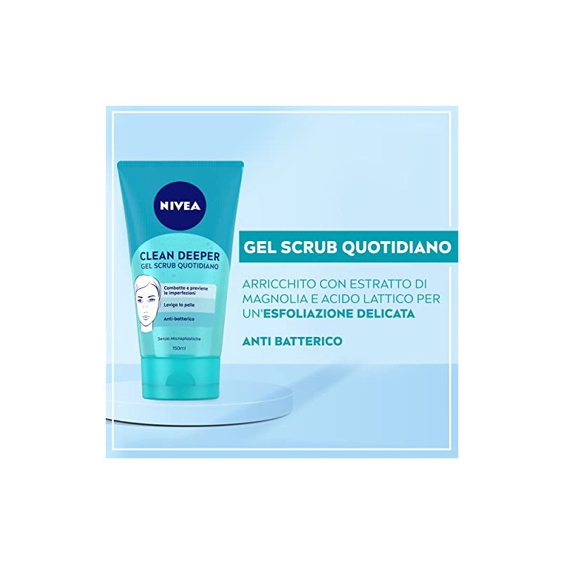 Nivea visage pure effect clean deep gel exfoliante 5.1 fl
