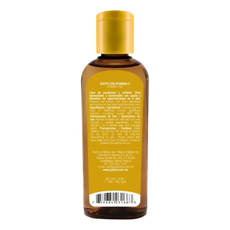 Aceite Con Vitamina E Jaloma 120 Ml