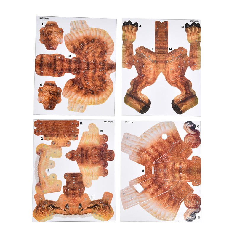 3D Paper Folding Dinosaur Toy Jigsaw Puzzle Science Experiment Toy