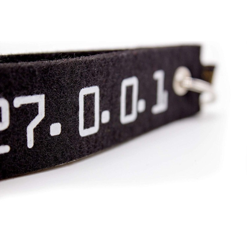 Luxflair Felt Keyring for Geeks and Nerds, 127.0.0.1, Keyring