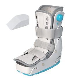 GHORTHOUD Inflatable Walker Fracture Boot Short Walker Brace Medical Air Cam Walking Boot for Sprained Ankle Recovery Stress Fracture Broken Foot Achilles Tendonitis (S)