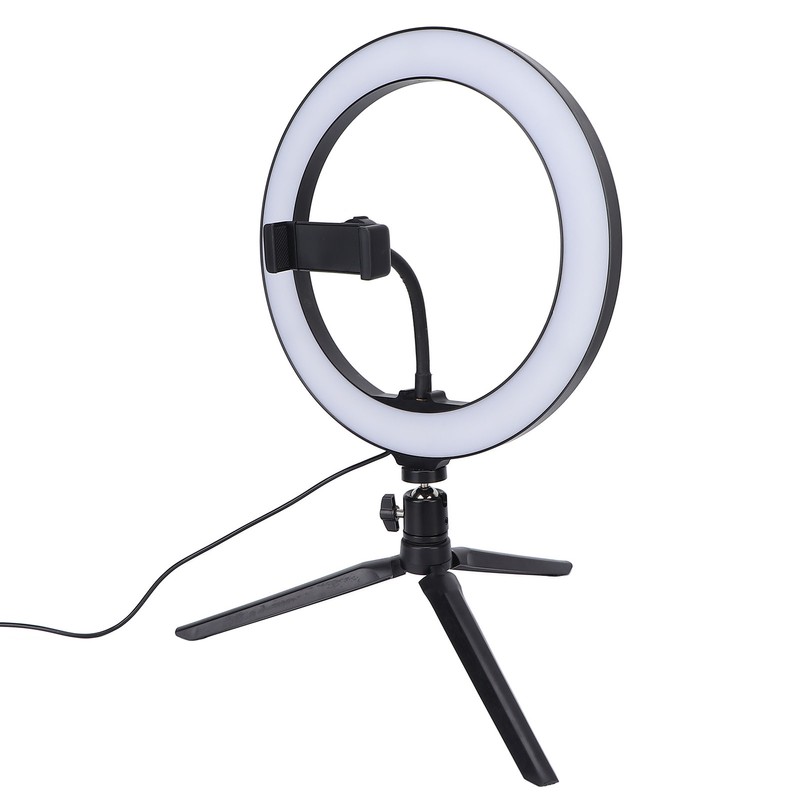 10 Inch Circle Fill Light Bright Dimmable LED Cellphone Round