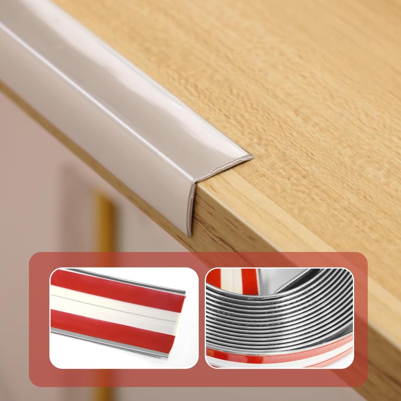 22 Feet Flexible Inside & Outside Corner Trim Molding, Peel