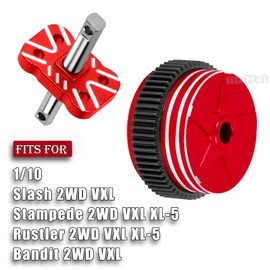 BRCatWPark RC Differential Locker Spool Diff Case Mounts & Differential Case Upgrades Part for 1/10 Slash 2WD VXL/Stampede 2WD VXL XL-5/Rustler 2WD VXL XL-5/Bandit 2WD VXL,Red