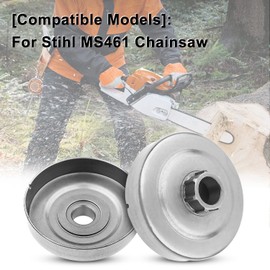 3/8" Rim Sprocket Kit For Stihl MS461 MS 461 Chainsaw Clutch Drum Washer Cover, Clutch Drum, Clutch Assy, Clutch Washer, Clutch Cover, E-clip, Rim Sprocket, Needle Bearing.