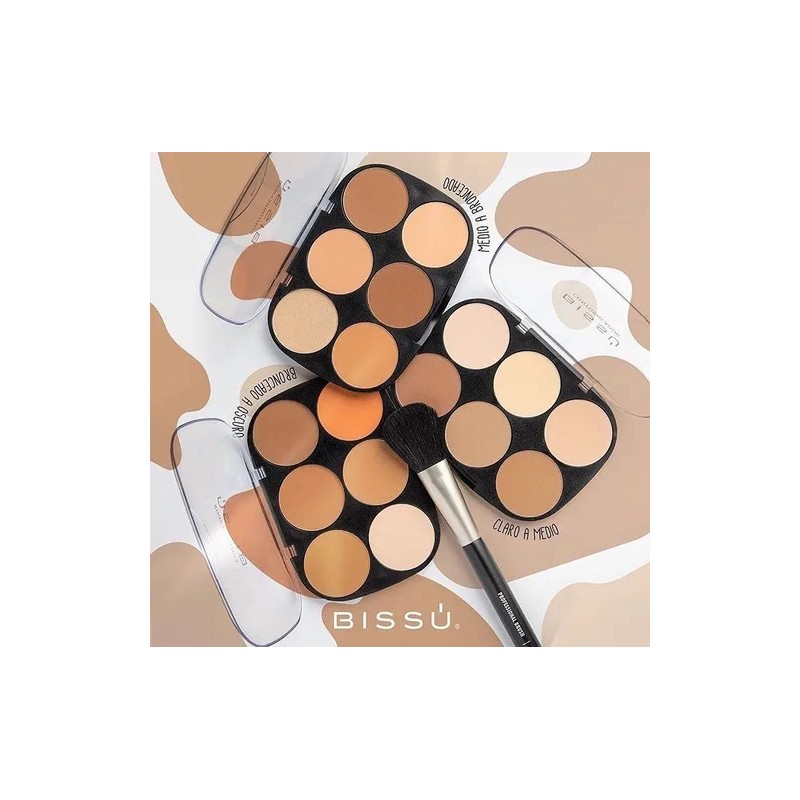 Paleta De Contornos Bissu Original(1pz) Tono 03 Bronceado a Oscuro