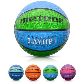 meteor Basketball Ball Layup Size 4 3 1 Youth Ideal for Children Hands 2-10 Years Ideal Mini Basketball for Training Soft Kids Outdoor