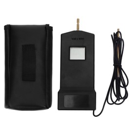 Fence Voltage Tester Portable Electric Fence Fault Finder 15KV LCD Screen for Livestock Farms MLD-004 Black