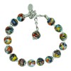 Murano Glass Bracelet Multi Colour Silver Handmade Armband Venice 15