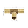 sourcing map Barb Hose Fitting 12mm OD Tee T Shape