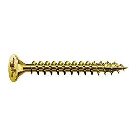 SPAX Yellox 8000000288302 Universal Screw, 5 x 90 mm, Partially Threaded, Countersunk Head Phillips Z2, 4CUT, Pack of 90