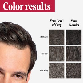 Just For Men Easy Comb-In Color (Formerly Autostop), Gray Hair Coloring for Men with Comb Applicator - Darkest Brown, A-50 (Packaging May Vary)