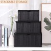 Honygebia Bamboo Decorative Storage Boxes - Set of 3 Woven